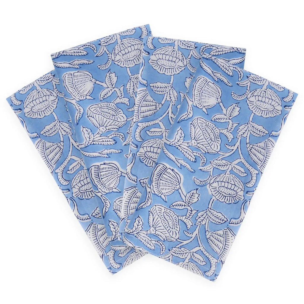 Marbella Azure Napkin Set - Red Barn Mercantile - Old Town Alexandria