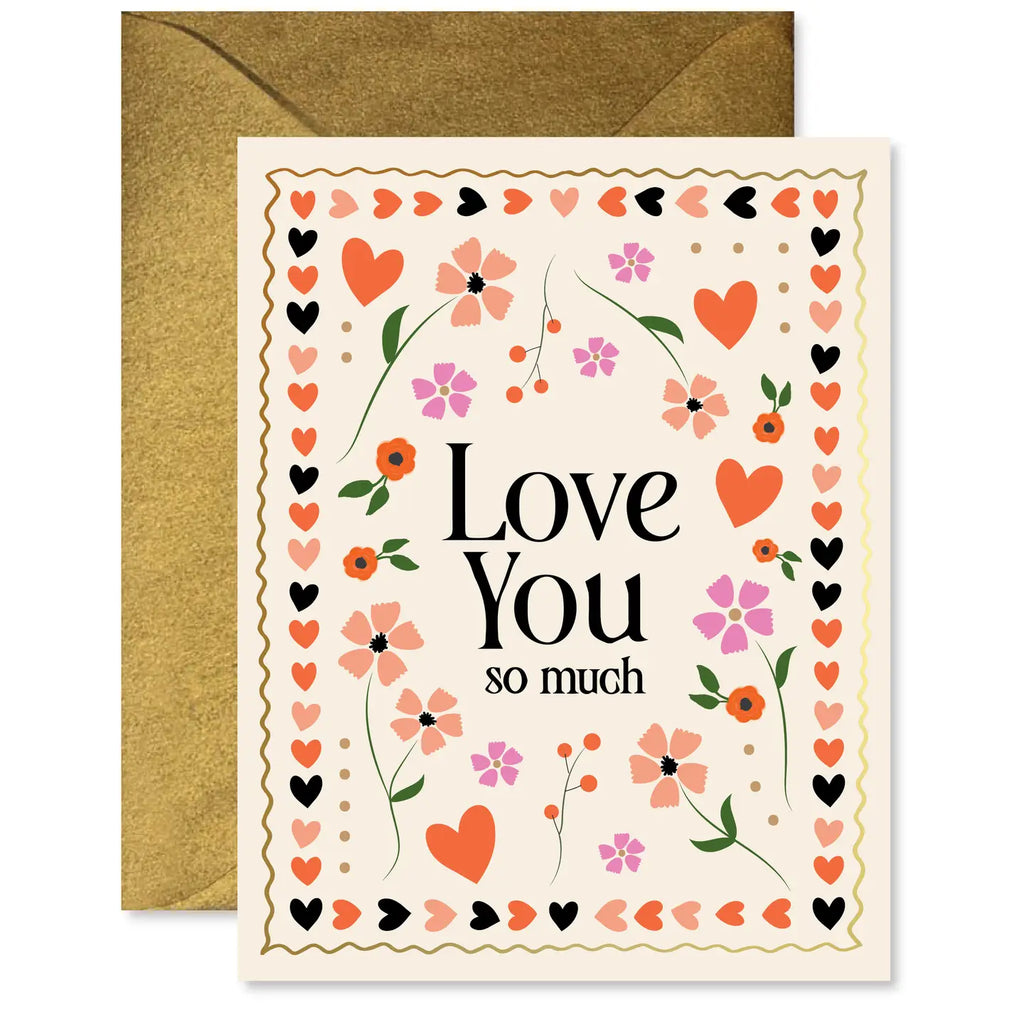 Mosaic Floral Card - Red Barn Mercantile - Old Town Alexandria