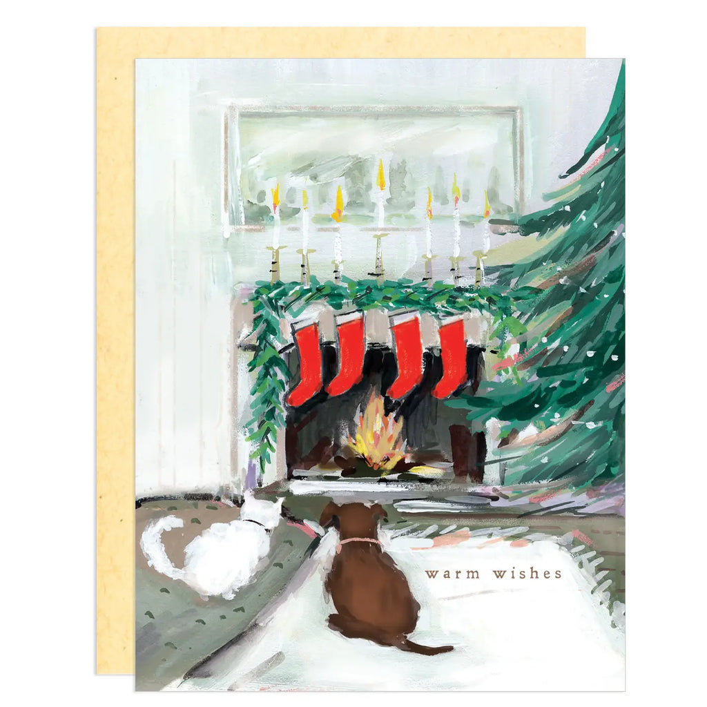 Warm Wishes Card - Red Barn Mercantile - Old Town Alexandria