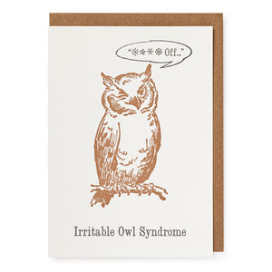 Irritable Owl Syndrome Card