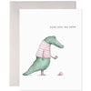 Alligator Hard Day Card