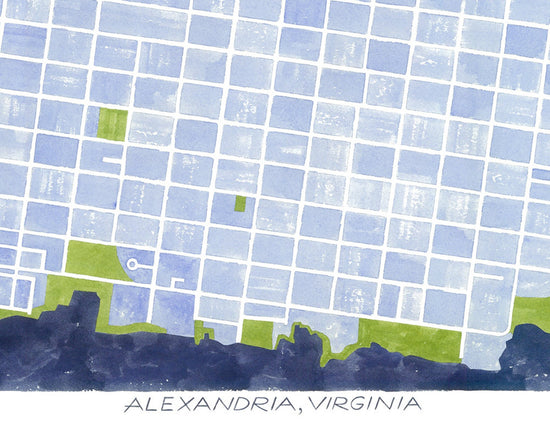 Alexandria Street Grid Print