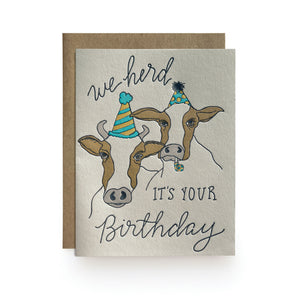 We Herd Birthday Card
