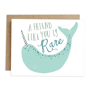 Narwhal Friendship Card