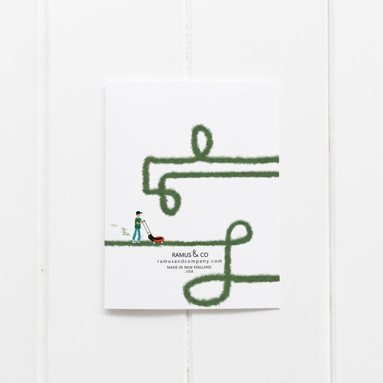 Mower Birthday Card