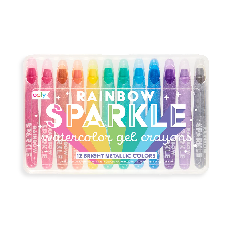 Rainbow Sparkle Watercolor Gel Crayons – Red Barn Mercantile - Old