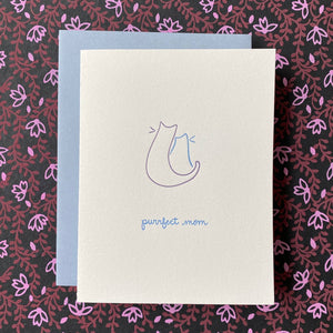 Purrfect Mom Card