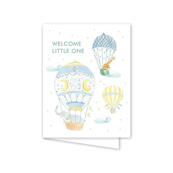 Balloon Festival Baby Card