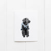 Preppy Black Lab Card