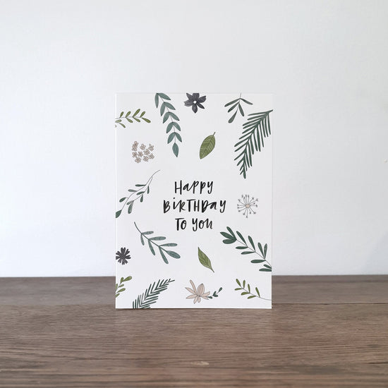 Botanic Birthday Card