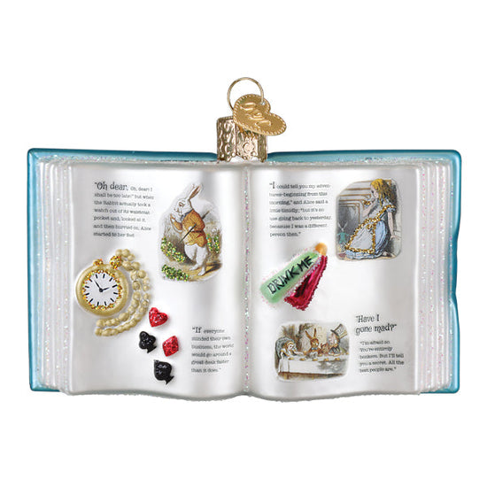 Alice in Wonderland Book Ornament