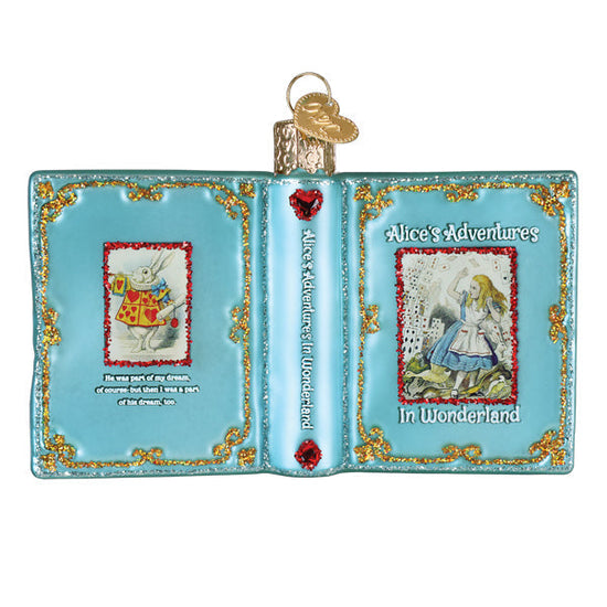 Alice in Wonderland Book Ornament