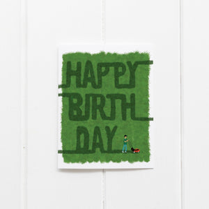 Mower Birthday Card