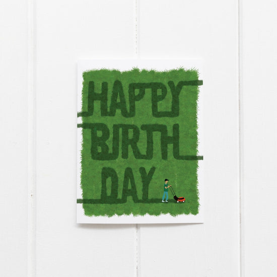 Mower Birthday Card