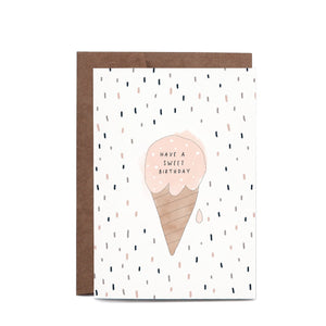 Sweet Birthday Ice Cream Card