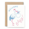 Welcome Baby Stork Card