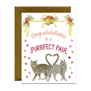 Purrfect Pair Wedding Card