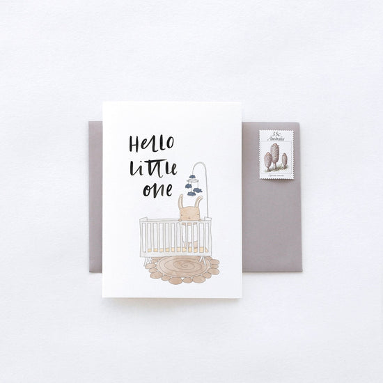 Baby Crib Greeting Card