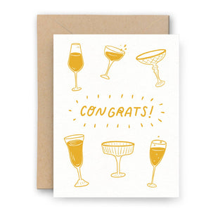 Congrats Champagne Card