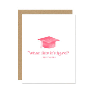 Elle Woods Grad Card