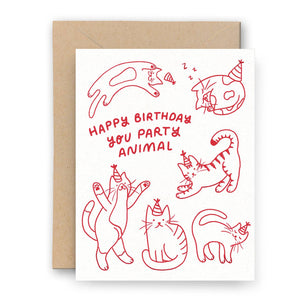 Party Cats Birthday Card