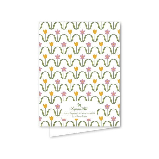 Dala Tulips Birthday Card