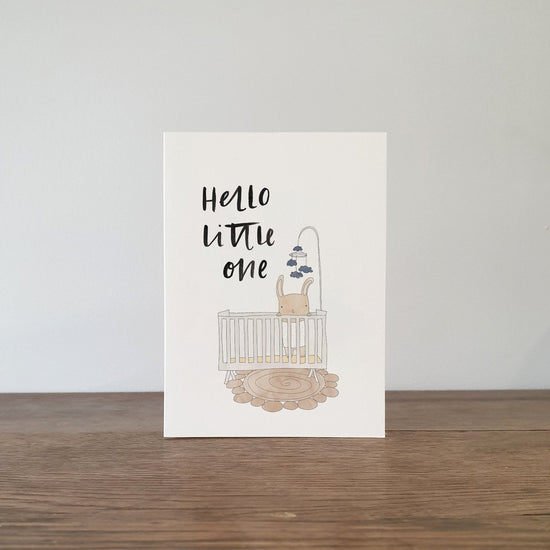 Baby Crib Greeting Card
