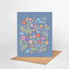 Blue Floral Mother's Day Card