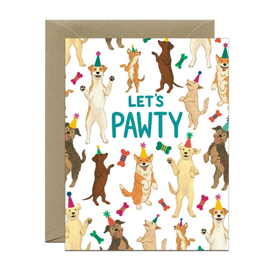 Let's Pawty Birthday Card