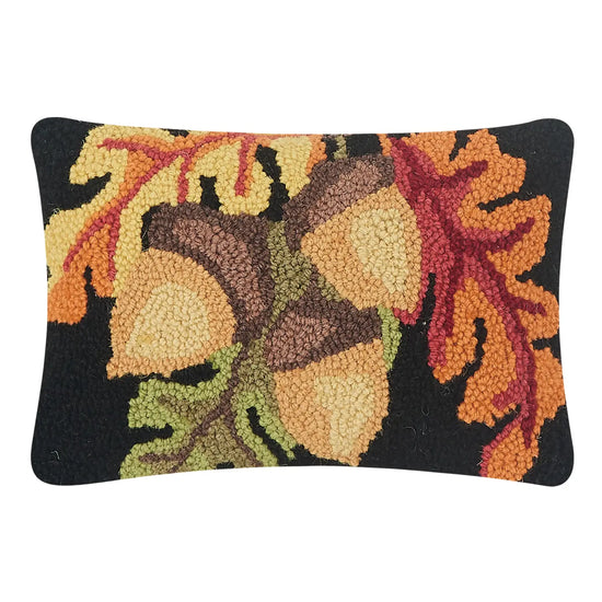 Acorn with Leaves Pillow