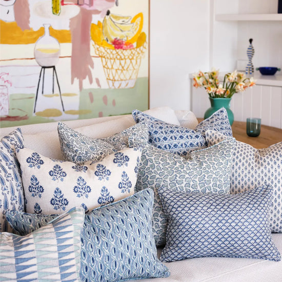 Ankara Riviera Linen Pillow