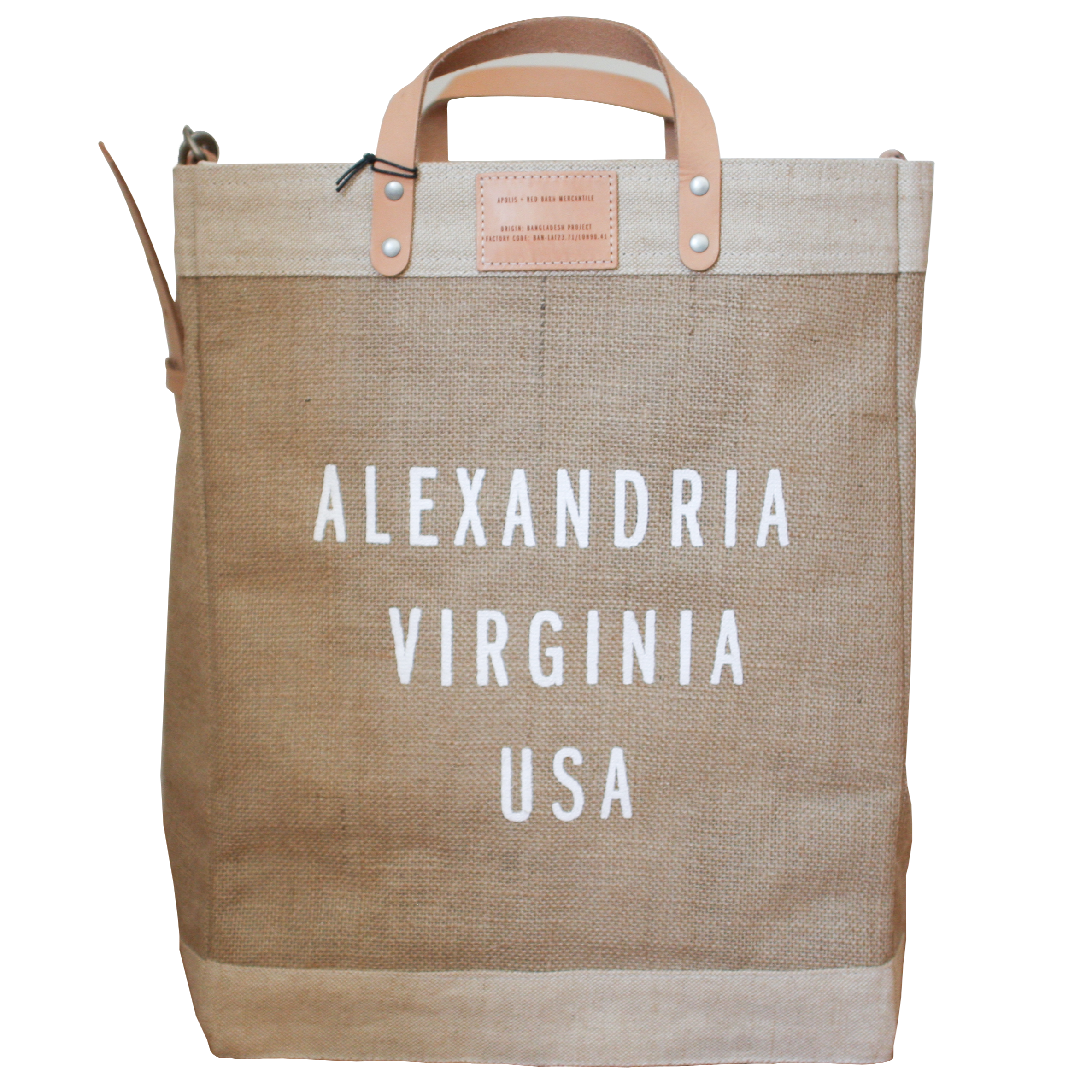 Alexandria Market Bag – Red Barn Mercantile - Old Town Alexandria