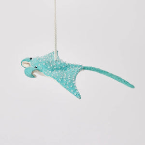 Aqua Wave Glider Manta Ray Ornament