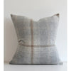 Grey Taupe Awenda Alpaca Plaid Pillow