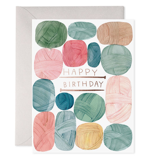 Knit Birthday Wishes Card
