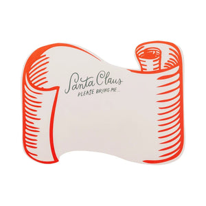 Santa Scroll Paper Placemat
