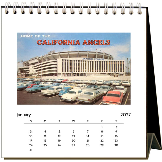 2027 Baseball Desk Calendar