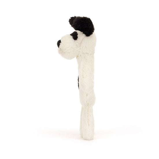Black & Cream Puppy Ring Rattle Jellycat