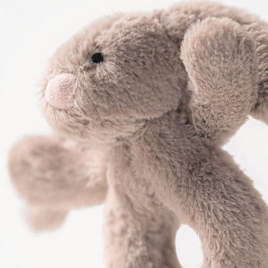 Beige Bunny Ring Rattle Jellycat