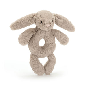 Beige Bunny Ring Rattle Jellycat