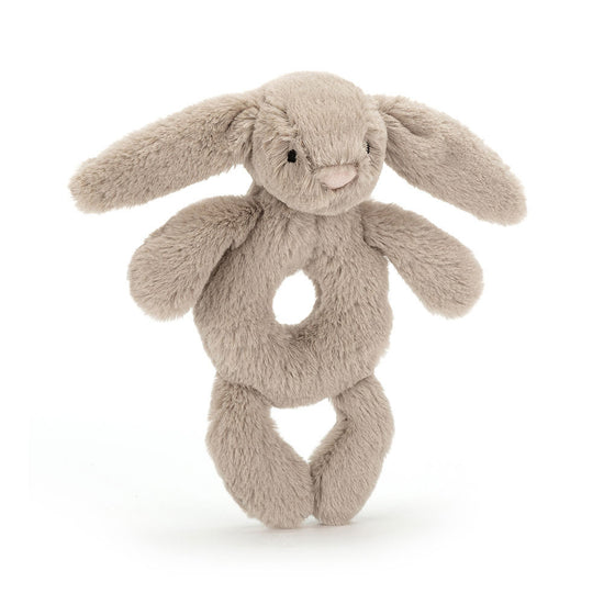 Beige Bunny Ring Rattle Jellycat