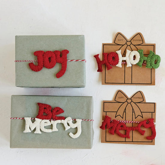 Handmade Holiday Sayings Gift Topper