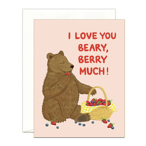 Basket of Berries Valentine Card