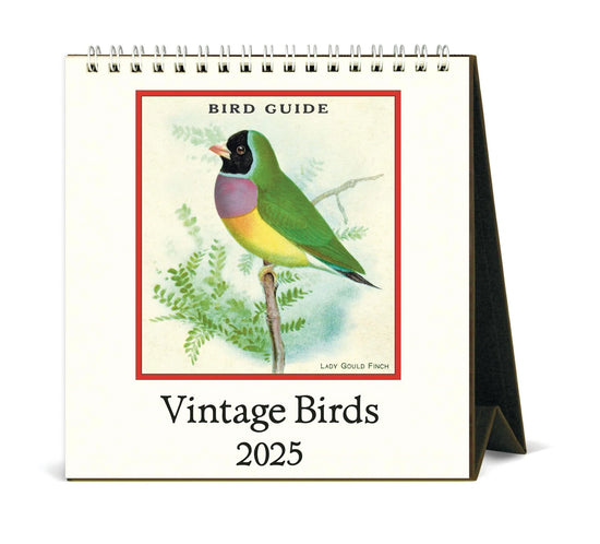 Vintage Birds Desk Calendar