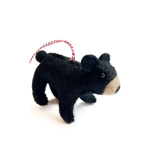 Felt Black Bear Ornament