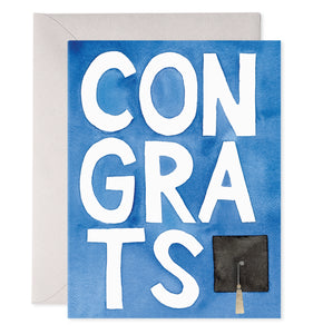 Blue Congrats Graduation