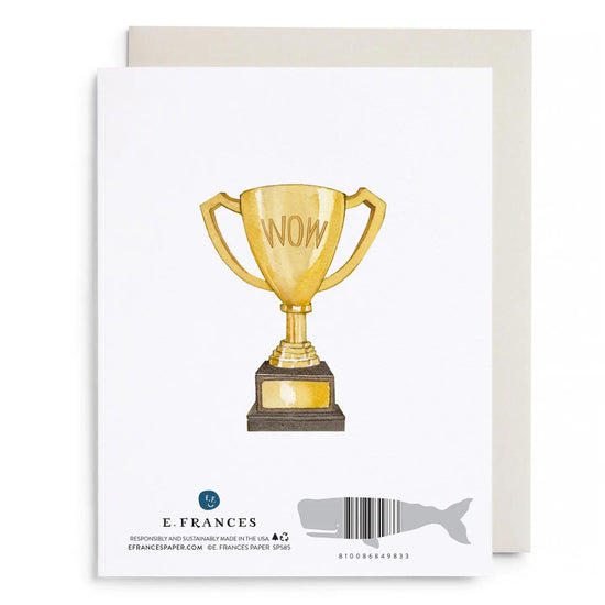 Blue Ribbon Congrats Card