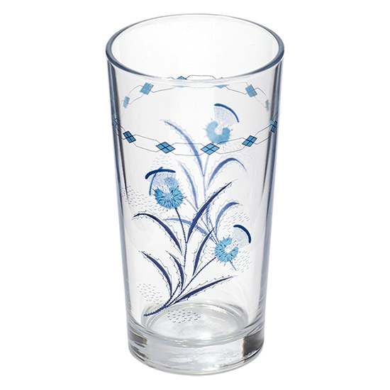 Blue Floral Glass