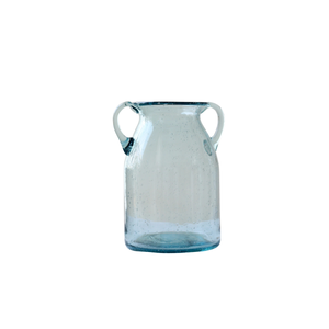Medium Blue Glass Vase