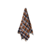 Blue & Orange Patchwork Merino Lambswool Throw